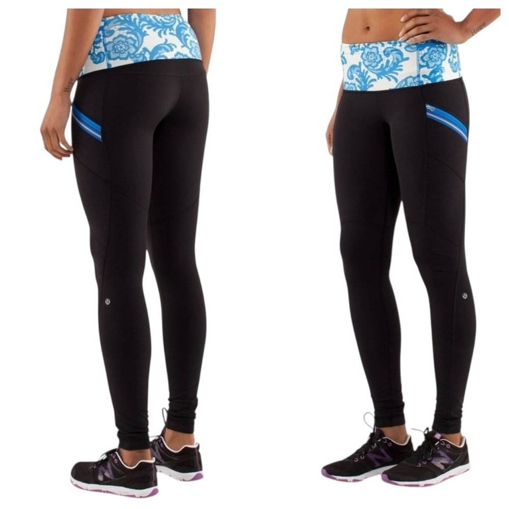 Lululemon Tights 4 Black/Blue